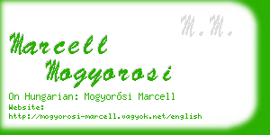 marcell mogyorosi business card