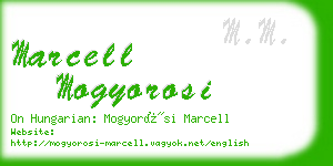 marcell mogyorosi business card